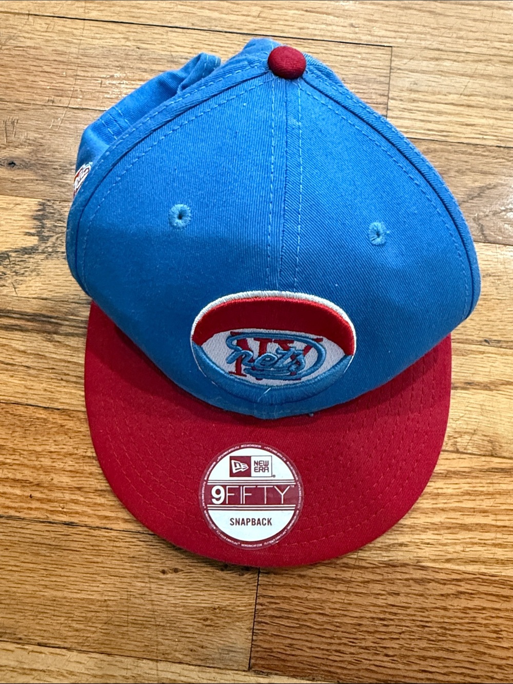 New Era Blue Crown with Red Visor Snapback Hat